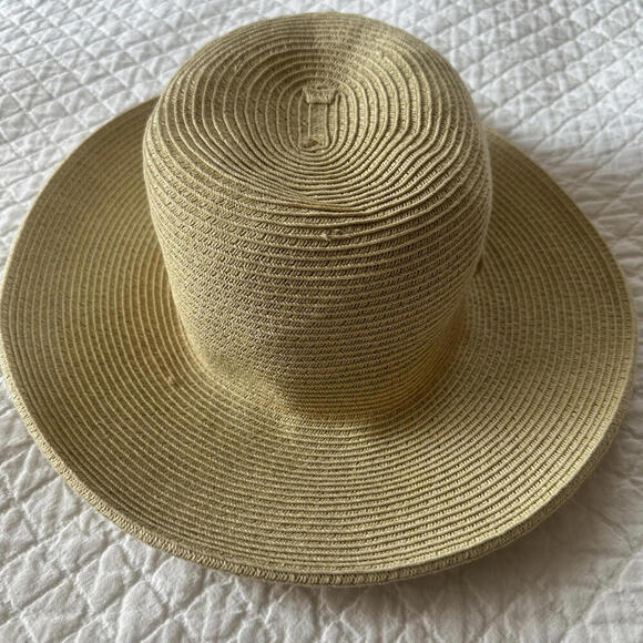 Woman's Hat Sun N Send Soft Straw Color Bend‎ And Pack For The Beach - Picture 1 of 8